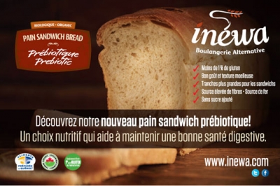 Pain sandwich prébiotique